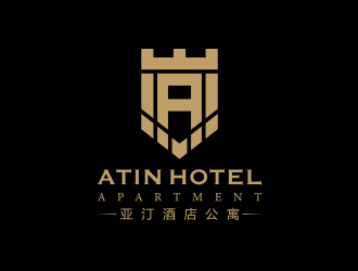 孫金澤的亞汀酒店公寓 ATIN HOTEL APARTMENTlogo設(shè)計(jì)