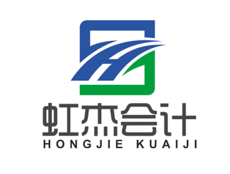 趙鵬的虹杰會計logo設計