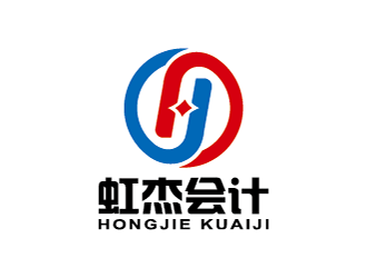 王濤的虹杰會計logo設計