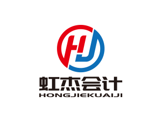 孫金澤的虹杰會計logo設計