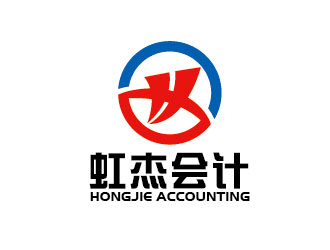 李賀的虹杰會計logo設計