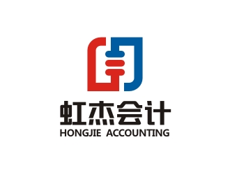 曾翼的虹杰會計logo設計