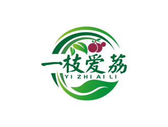 安冬的一枝愛荔logo設計