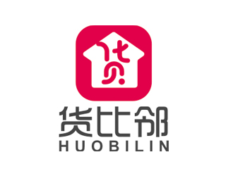 趙鵬的貨比鄰logo設計