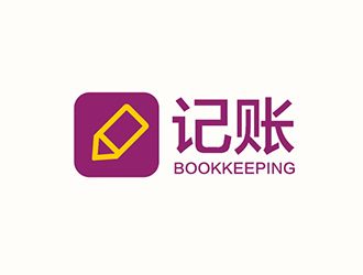 吳曉偉的記賬logo設計