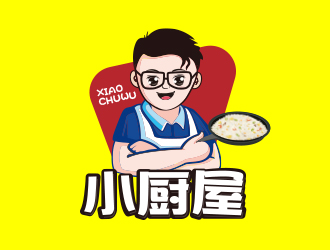 黃安悅的小廚屋餐廳卡通LOGOlogo設(shè)計