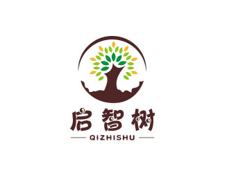 朱紅娟的啟智樹logo設(shè)計