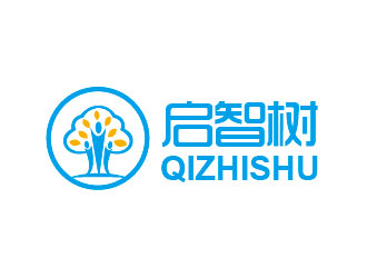 李賀的啟智樹logo設計