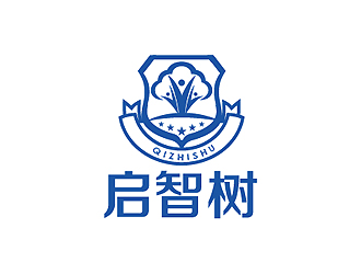 秦曉東的啟智樹logo設計