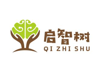 何嘉星的啟智樹logo設計