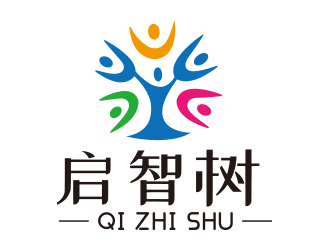 向正軍的啟智樹logo設(shè)計