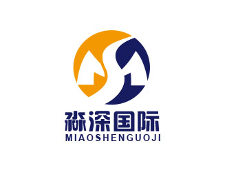 朱紅娟的淼深國際跨境出口logo設(shè)計