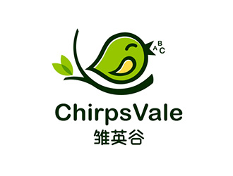 吳曉偉的雛英谷/ChirpsVale英語(yǔ)教育logo設(shè)計(jì)logo設(shè)計(jì)