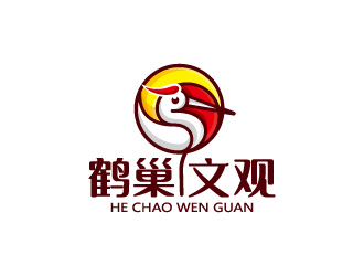 周金進的鶴巢文觀logo設(shè)計