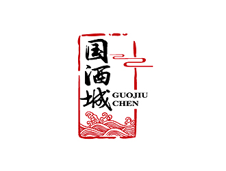 秦曉東的國酒城logo設計