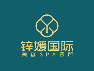 何嘉健的鋅媛國際美容SPA會所logo設(shè)計