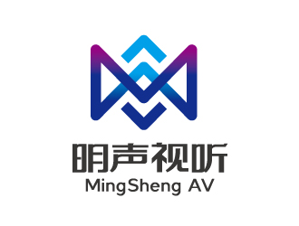 張曉明的明聲視聽logo設(shè)計