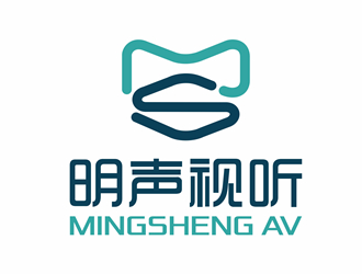 唐國強(qiáng)的明聲視聽logo設(shè)計