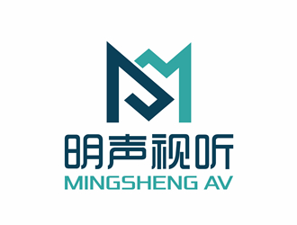 唐國強(qiáng)的明聲視聽logo設(shè)計(jì)