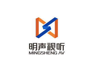 唐國強(qiáng)的明聲視聽logo設(shè)計