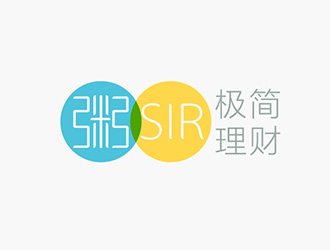 吳曉偉的粥Sir極簡理財標(biāo)志設(shè)計logo設(shè)計