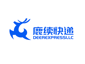 唐國(guó)強(qiáng)的英文：Deer Express LLC, 中文：鹿續(xù)快遞logo設(shè)計(jì)