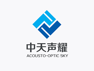 吳曉偉的中天聲耀（英文名：Acousto-Optic Sky）logo設(shè)計(jì)