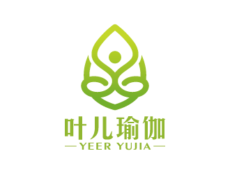 王濤的葉兒瑜伽logo設(shè)計