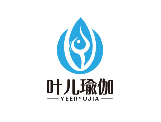 朱紅娟的葉兒瑜伽logo設(shè)計