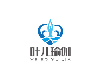 周金進的葉兒瑜伽logo設(shè)計