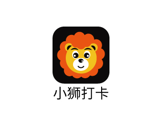 張俊的小獅打卡logo設(shè)計