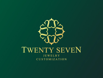 黃安悅的Twenty Seven首飾定制logo設(shè)計