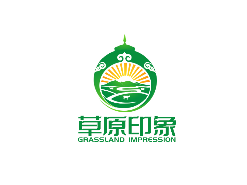 草原印象旗艦店logo設計