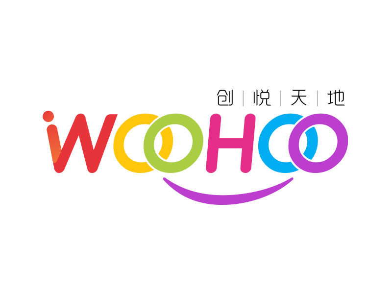 中文名：創(chuàng)悅天地    ；  英文名：WOOHOOlogo設(shè)計(jì)