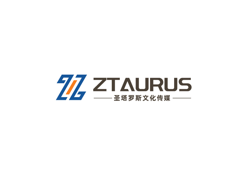 唐國強的圣塔羅斯文化傳媒有限公司 ZTAURUSlogo設計