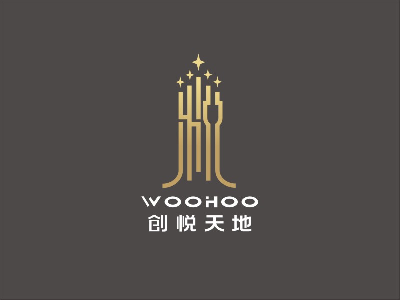 姜彥海的中文名：創(chuàng)悅天地    ；  英文名：WOOHOOlogo設(shè)計(jì)