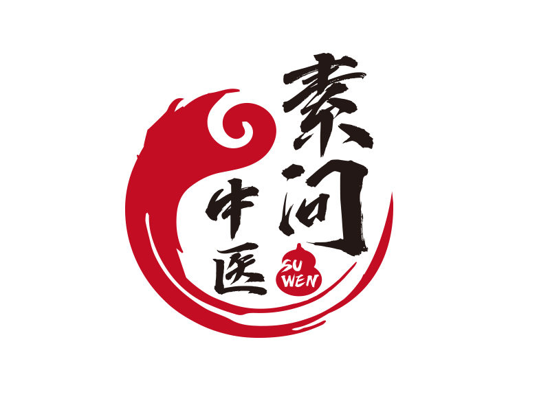 向正軍的素問中醫(yī)logo設(shè)計(jì)