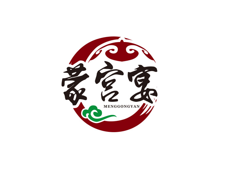 朱紅娟的蒙宮宴logo設(shè)計(jì)