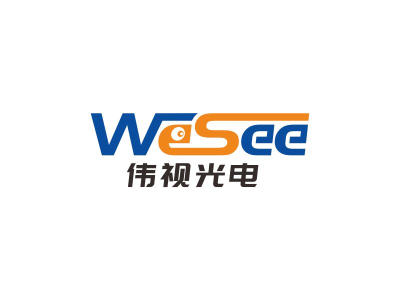 湯儒娟的WeSee   偉視光電logo設(shè)計(jì)