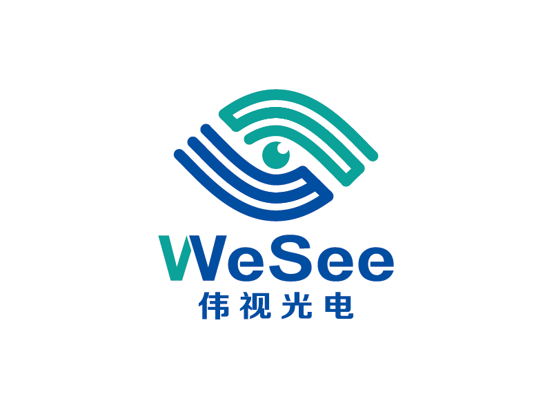 王濤的WeSee   偉視光電logo設計