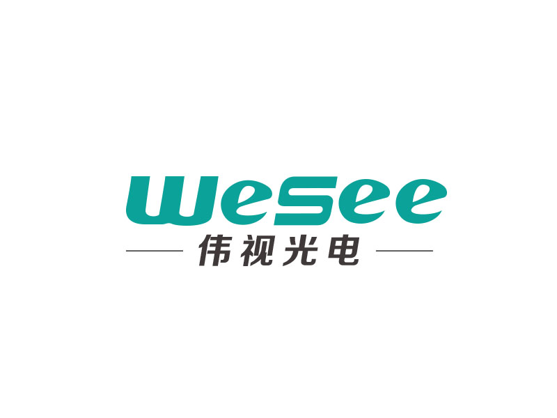 朱紅娟的WeSee   偉視光電logo設計