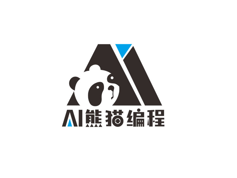 郭慶忠的AI熊貓編程logo設計