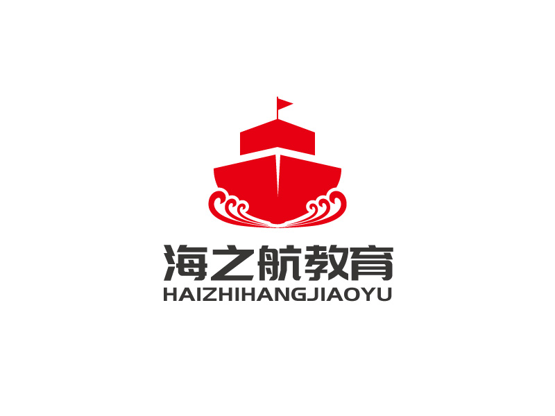 張俊的海之航教育logo設(shè)計