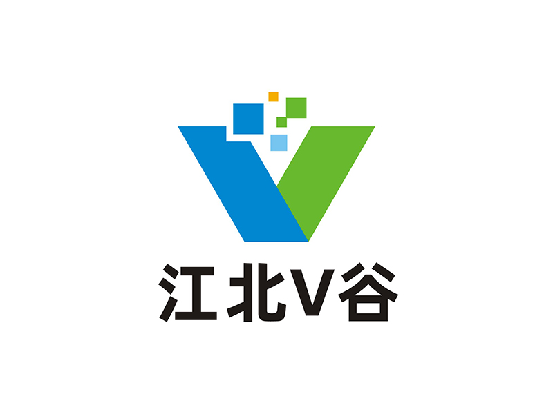 周都響的江北V谷logo設(shè)計(jì)