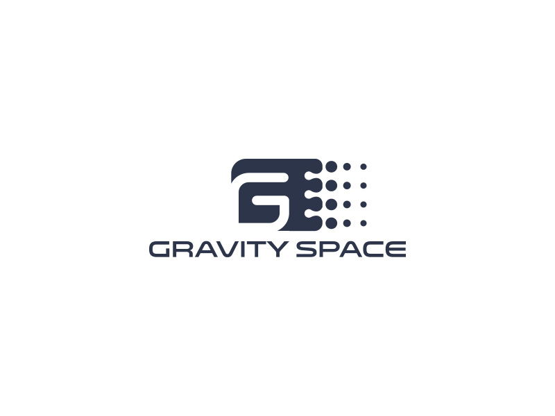 GRAVITY SPACE黑白色logo設(shè)計(jì)