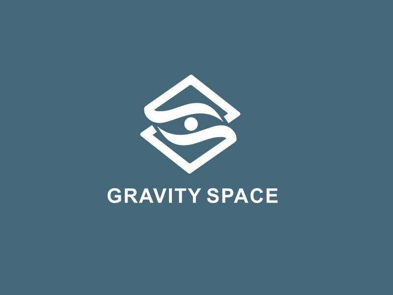 李杰的GRAVITY SPACE黑白色logo設(shè)計