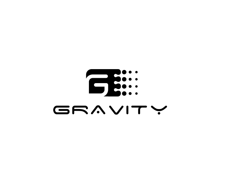 秦曉東的GRAVITY SPACE黑白色logo設(shè)計(jì)