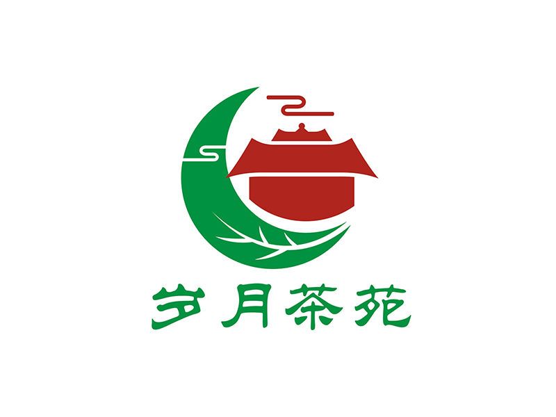 周都響的歲月茶苑中國風(fēng)logo設(shè)計