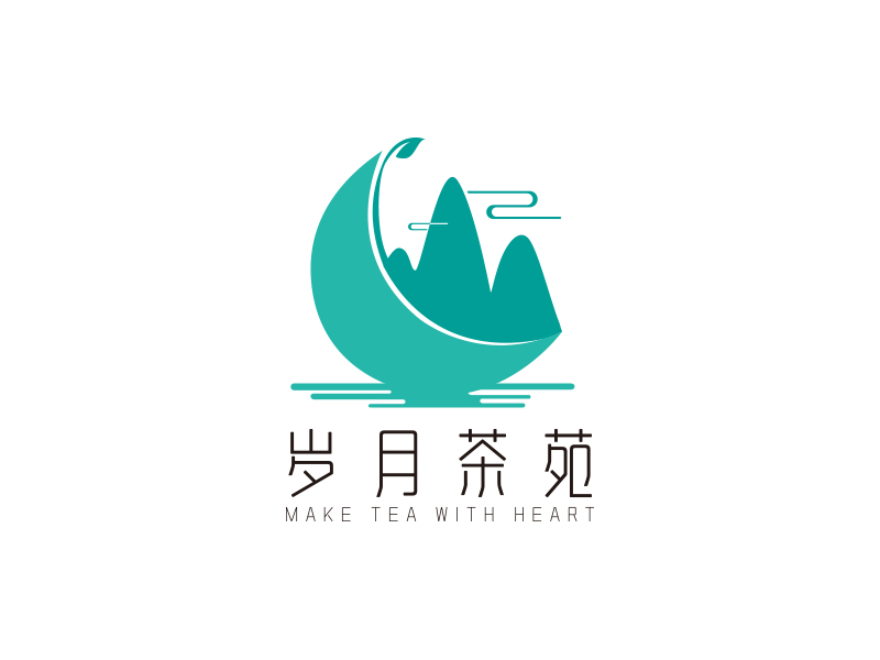 宋從堯的歲月茶苑中國風(fēng)logo設(shè)計