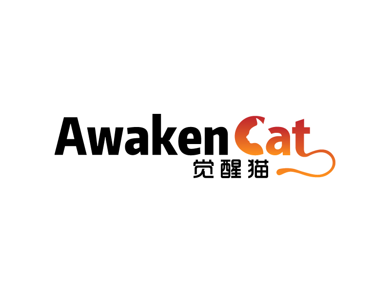 宋濤的覺醒貓 AWAKEN CATlogo設(shè)計